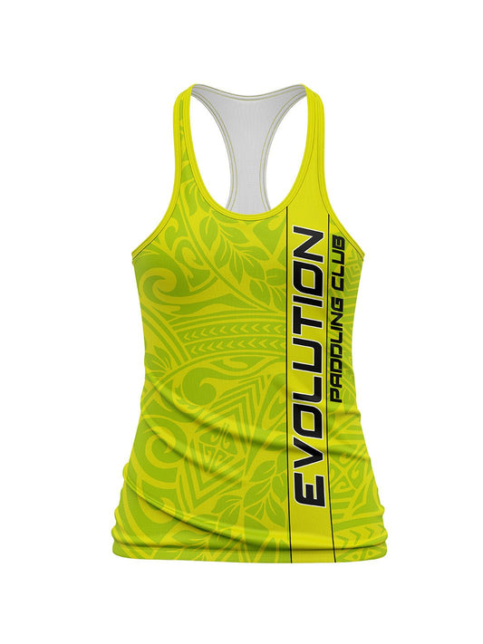 Team | CSDC Evolution Paddling Club | Neon Green Women's Relaxed Tank Top - Oddball Workshop