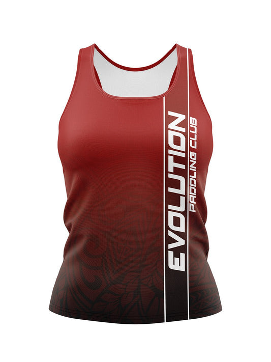 Team | CSDC Evolution Paddling Club | Red Women's Athletic Tank Top - Oddball Workshop