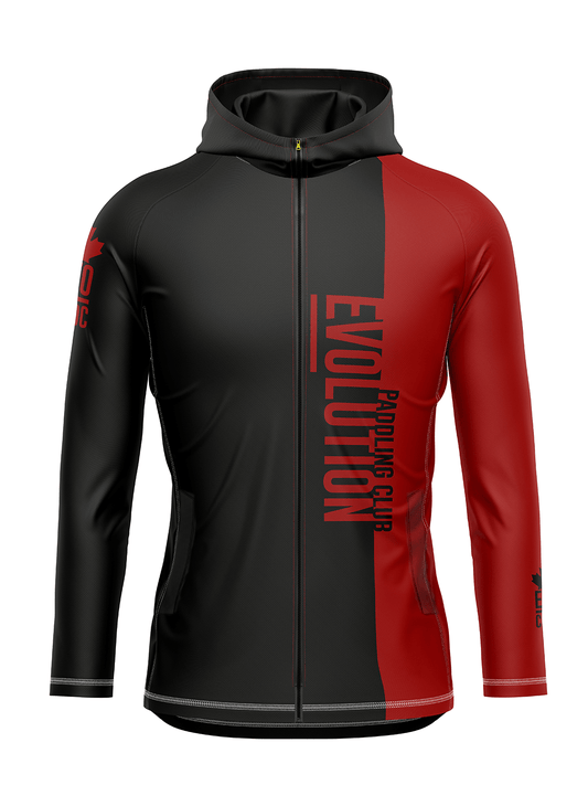 Team | CSDC Evolution Paddling Club | Red Women's Hooded Cascade Lightweight Jacket - Oddball Workshop