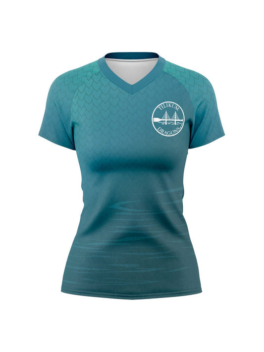 Tilikum Dragons | Women's Athletic Jersey Short Sleeve - Oddball Workshop