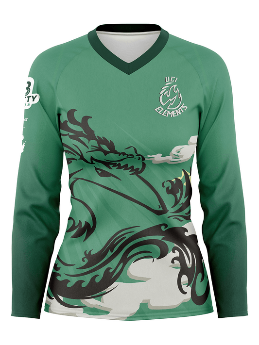 UCI Dragon Boat | Women's Athletic Jersey Long Sleeve - Oddball Workshop