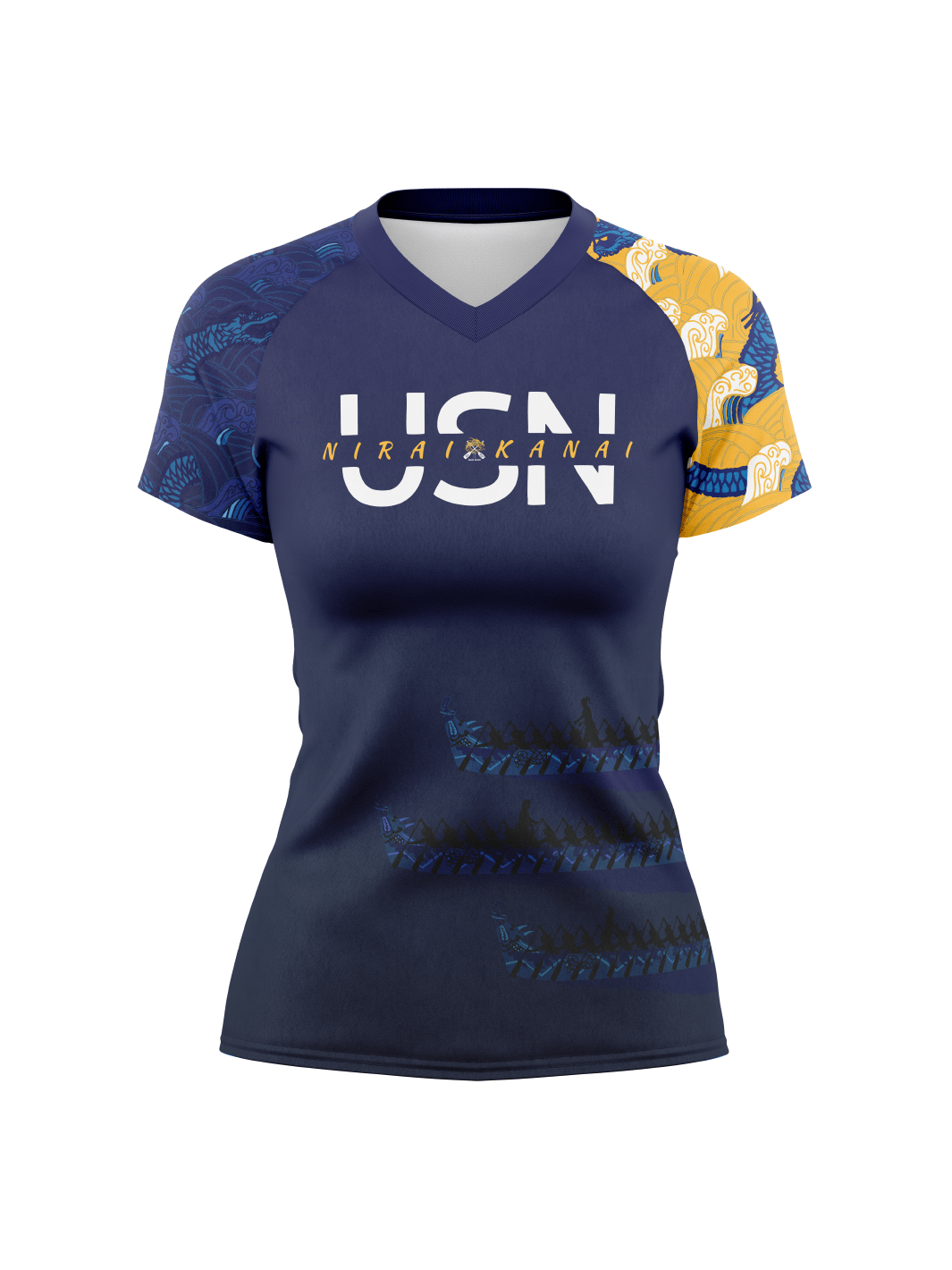 US Navy Dragon Boat Team | H2O Women's Performance Jersey Short Sleeve - Oddball Workshop