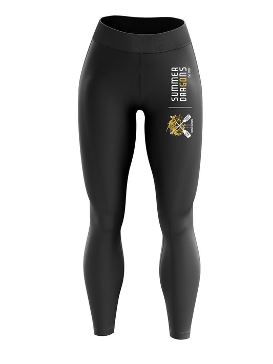US Navy Dragon Boat Team | Women's Compression Leggings (Dual Horizontal Logo) - Oddball Workshop