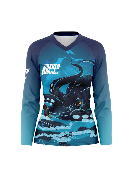 VIP Kraken | Women's Athletic Jersey Long Sleeve - Oddball Workshop