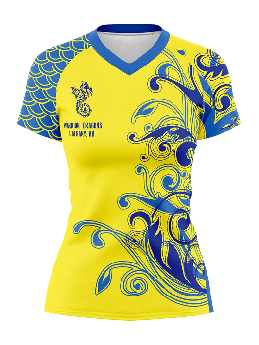 Warrior Dragons | Women's Athletic Jersey Short Sleeve - Oddball Workshop
