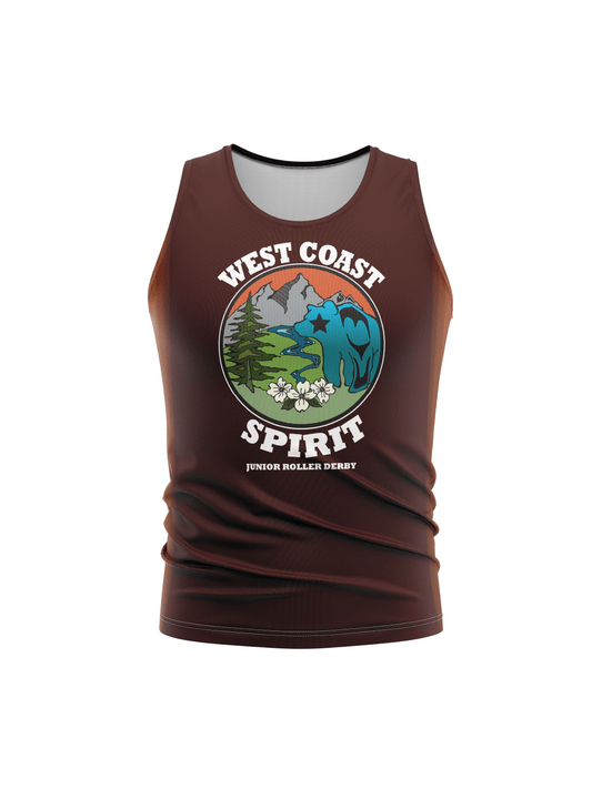 West Coast Spirit Junior Roller Derby | Unisex Athletic Tank Top - Oddball Workshop