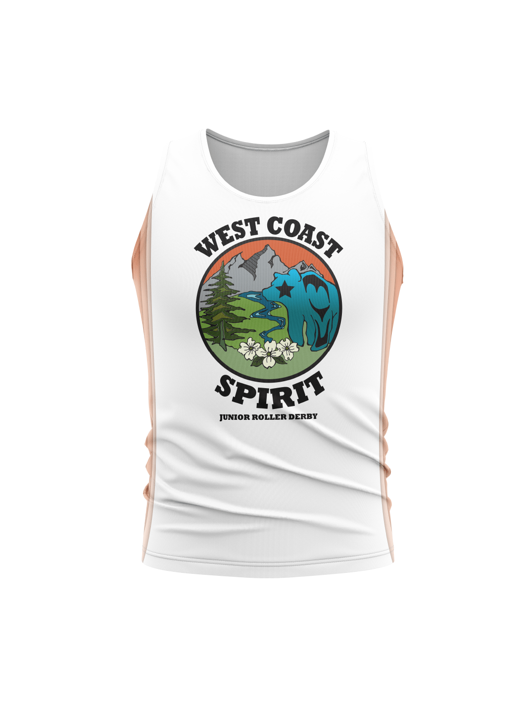 West Coast Spirit Junior Roller Derby | Unisex Athletic Tank Top - Oddball Workshop