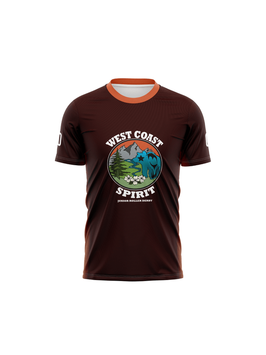 West Coast Spirit Junior Roller Derby | Unisex Team Jersey Short Sleeve - Oddball Workshop