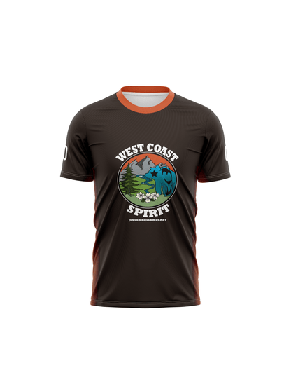 West Coast Spirit Junior Roller Derby | Unisex Team Jersey Short Sleeve - Oddball Workshop