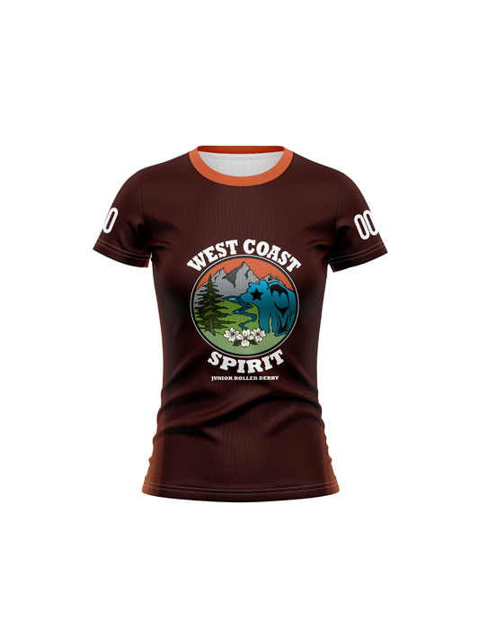 West Coast Spirit Junior Roller Derby | Women's Team Jersey Short Sleeve - Oddball Workshop