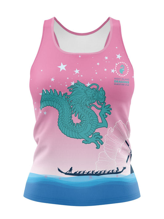 West Island Dragons | Women's Athletic Tank Top - Oddball Workshop