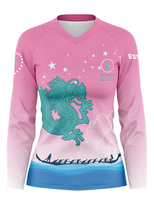 West Island Dragons | Women's Performance Jersey Long Sleeve - Oddball Workshop