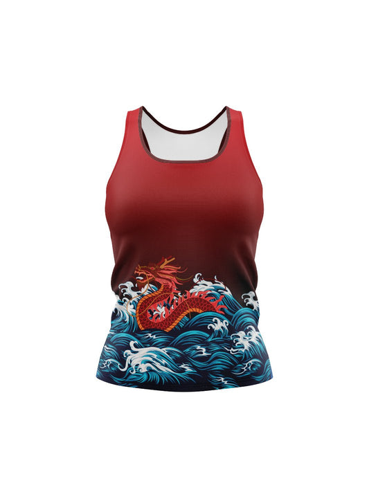 Willamette River Dragons | Women's Athletic Tank Top - Oddball Workshop