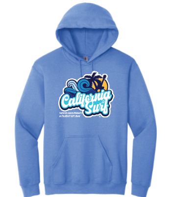 California Surf | Pullover Fleece Hoodie - Oddball Workshop