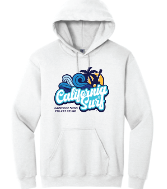 California Surf | Pullover Fleece Hoodie - Oddball Workshop