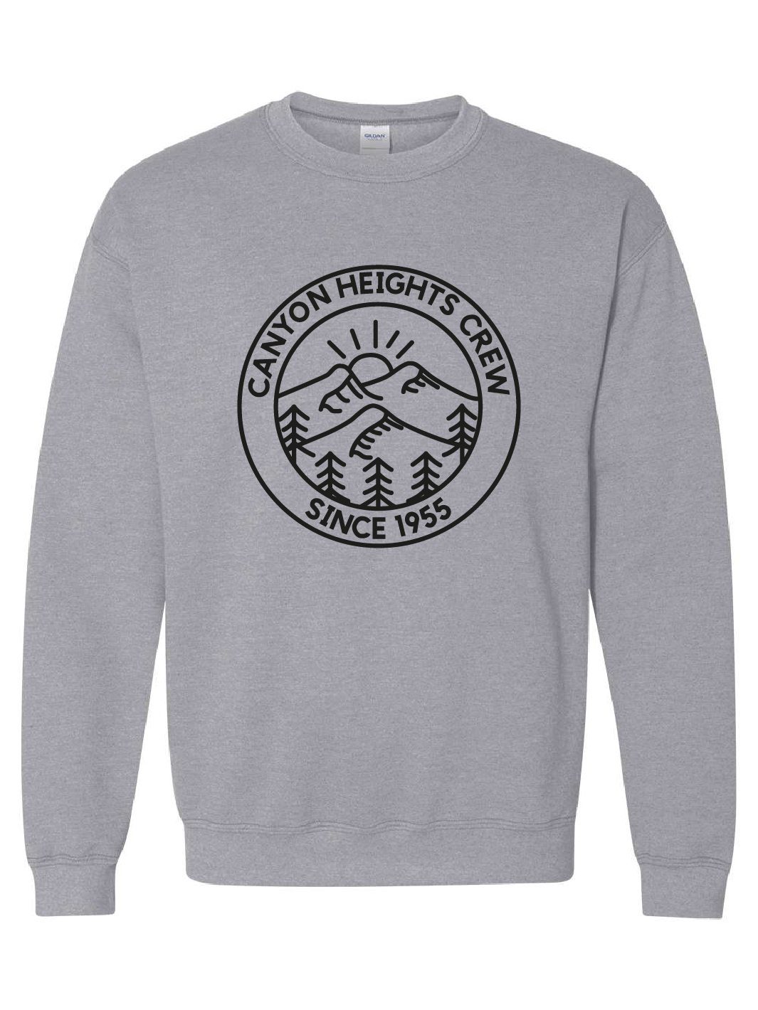 Canyon Heights Elementary | Gildan Heavy Blend Crewneck Sweatshirt (Front Logo) - Oddball Workshop
