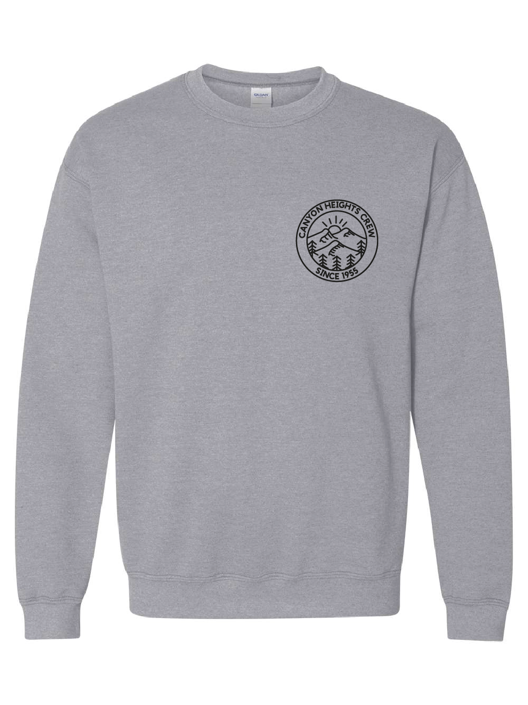 Canyon Heights Elementary | Gildan Heavy Blend Crewneck Sweatshirt (Left Chest Logo) - Oddball Workshop