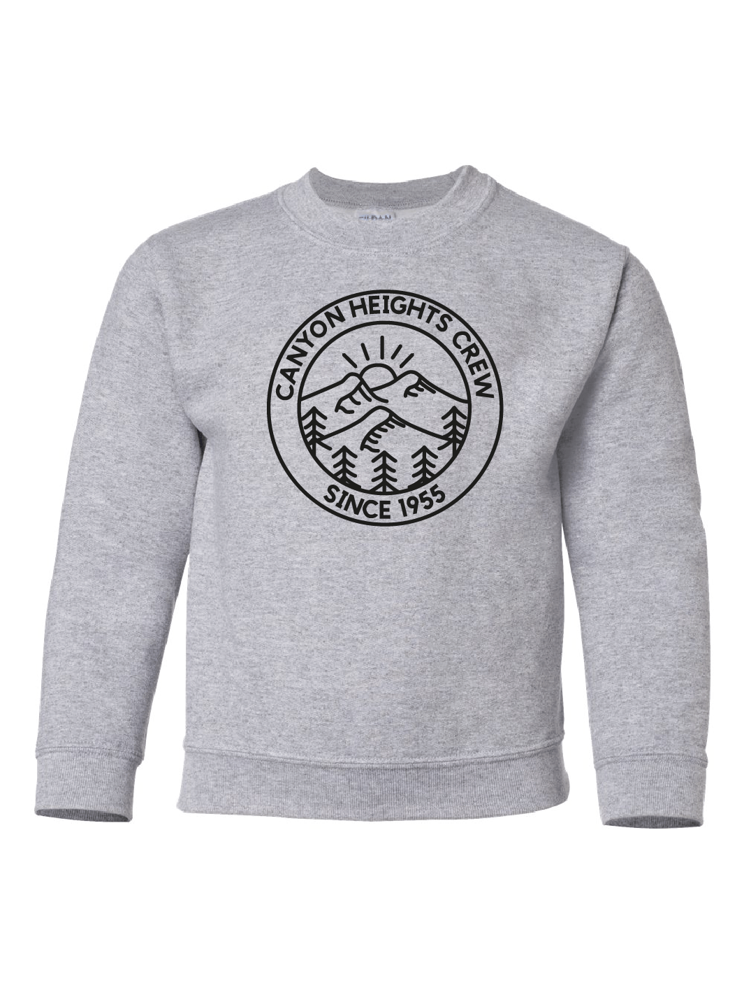 Canyon Heights Elementary | Gildan Heavy Blend Youth Crewneck Sweatshirt (Front Logo) - Oddball Workshop