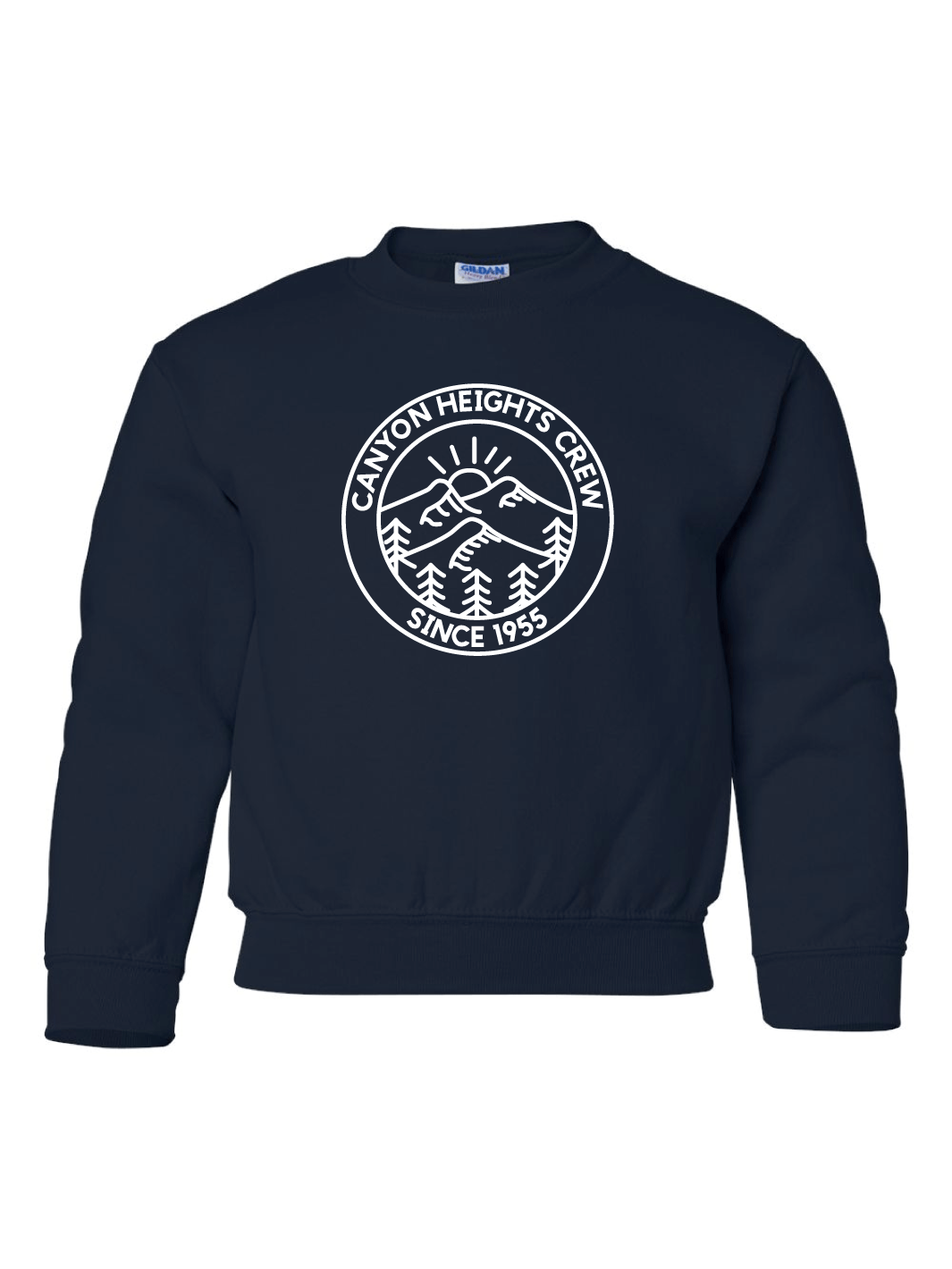 Canyon Heights Elementary Staff | Gildan Heavy Blend Youth Crewneck Sweatshirt (Front Logo) - Oddball Workshop