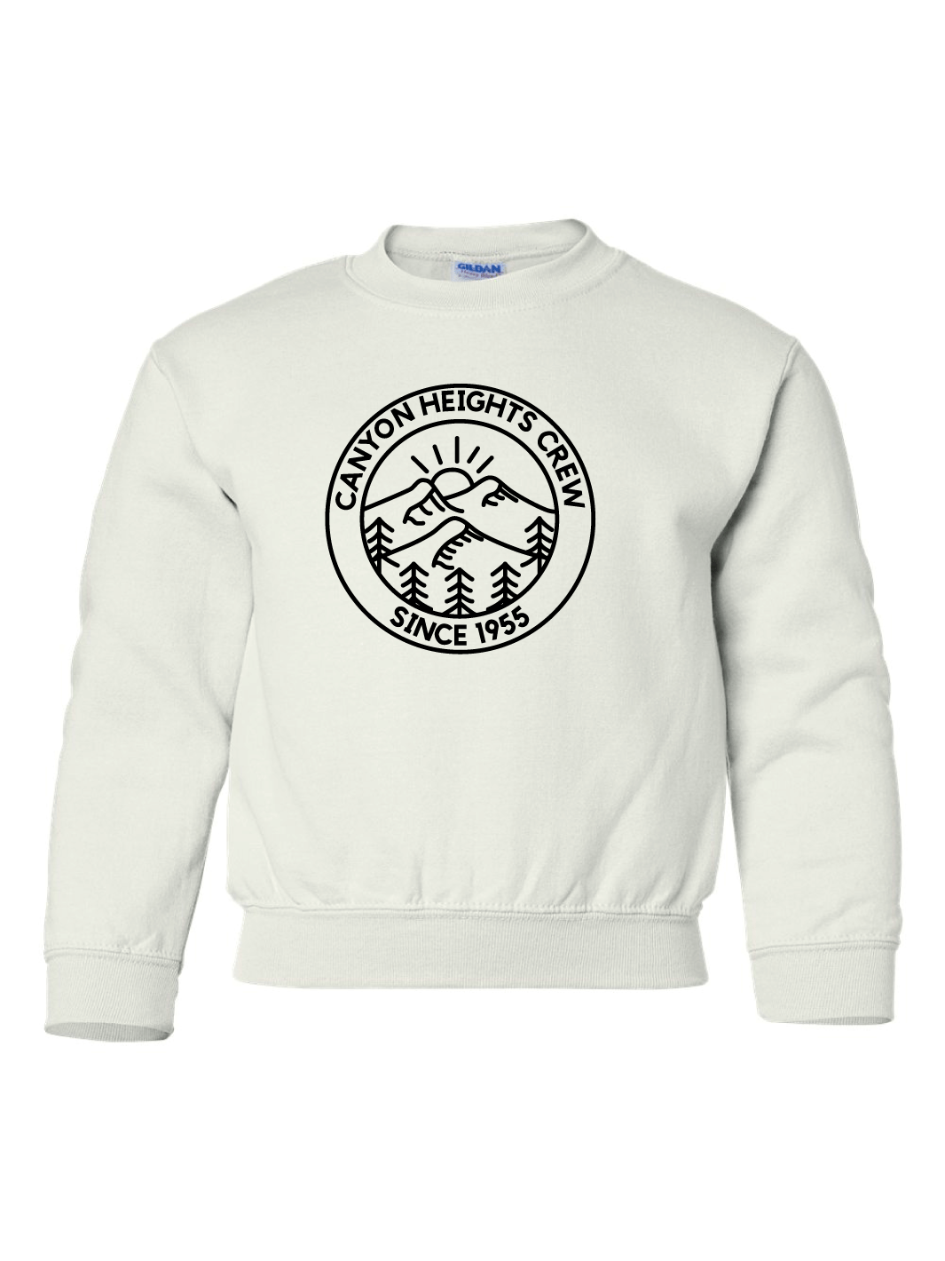 Canyon Heights Elementary Staff | Gildan Heavy Blend Youth Crewneck Sweatshirt (Front Logo) - Oddball Workshop