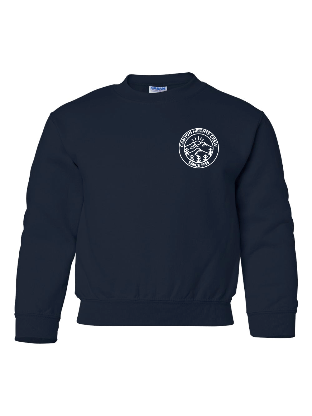Canyon Heights Elementary Staff | Gildan Heavy Blend Youth Crewneck Sweatshirt (Left Chest Logo) - Oddball Workshop