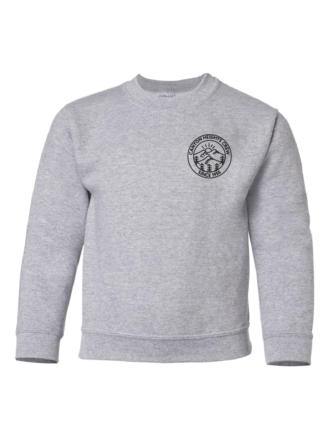 Canyon Heights Elementary Staff | Gildan Heavy Blend Youth Crewneck Sweatshirt (Left Chest Logo) - Oddball Workshop