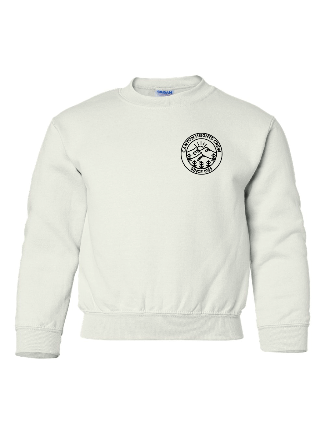 Canyon Heights Elementary Staff | Gildan Heavy Blend Youth Crewneck Sweatshirt (Left Chest Logo) - Oddball Workshop