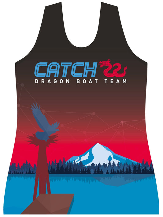 Catch 22 Dragon Boat | H2O Women's Athletic Tank Top - Oddball Workshop