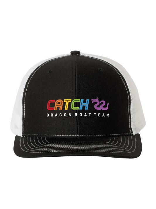 Catch 22 Dragon Boat | Rainbow Design Trucker Hat - Oddball Workshop