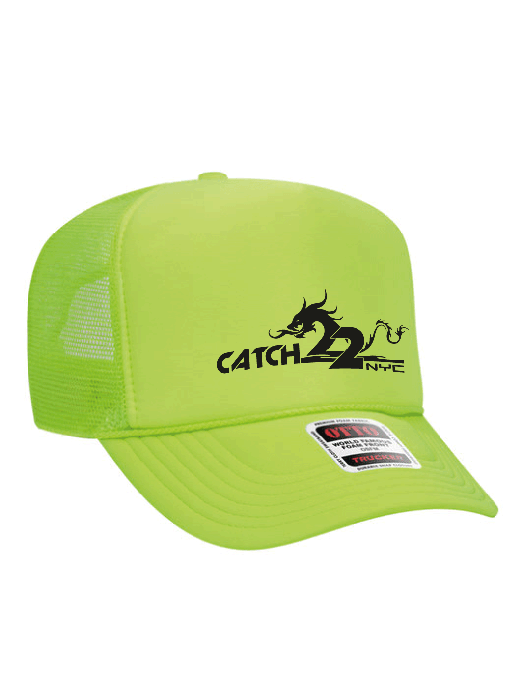 Catch 22 NYC | 5 Panel High Crown Trucker Hat - Oddball Workshop
