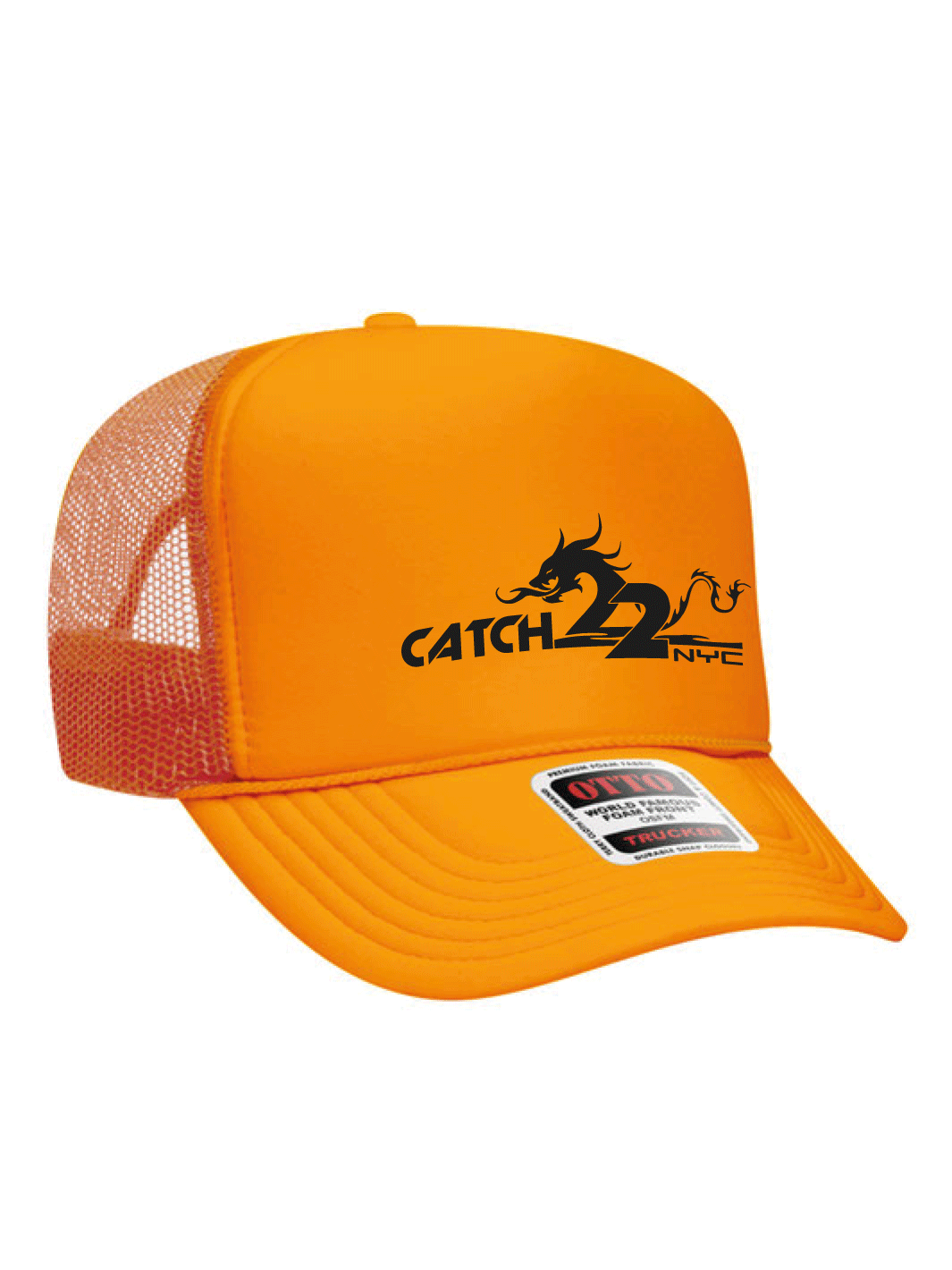 Catch 22 NYC | 5 Panel High Crown Trucker Hat - Oddball Workshop