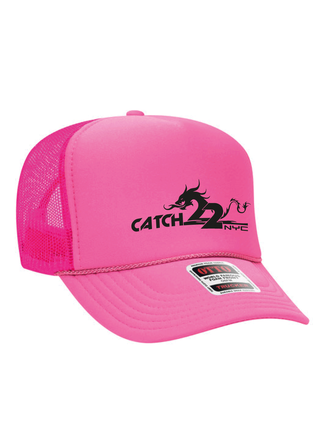 Catch 22 NYC | 5 Panel High Crown Trucker Hat - Oddball Workshop