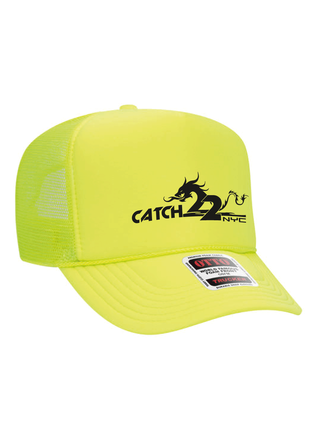 Catch 22 NYC | 5 Panel High Crown Trucker Hat - Oddball Workshop