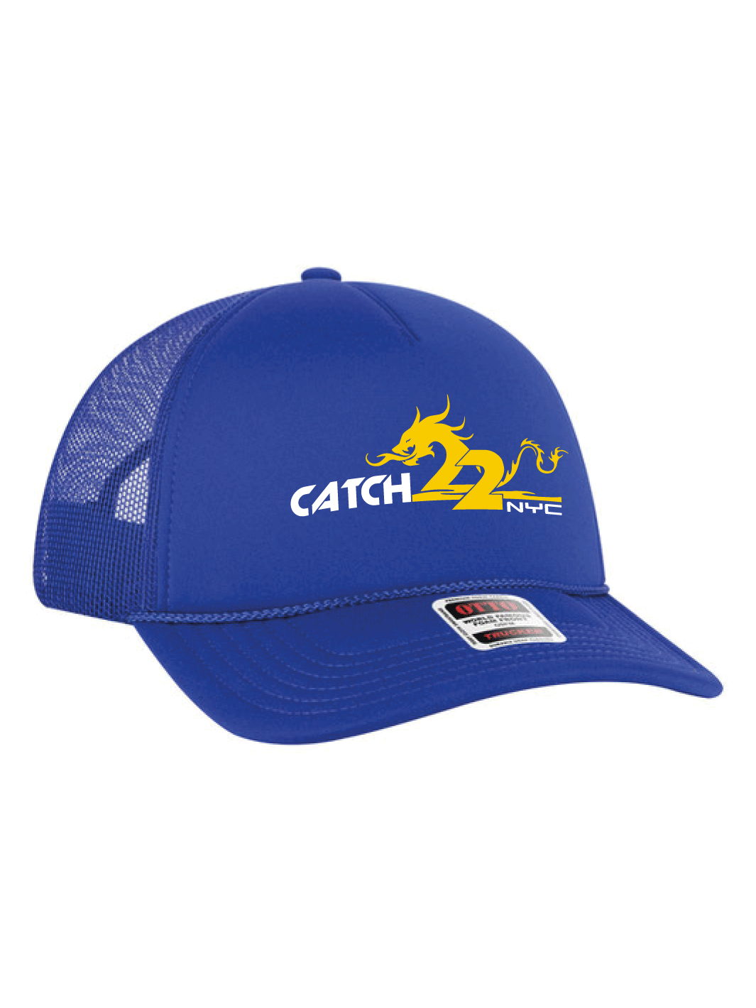 Catch 22 NYC | 5 Panel Low Profile Trucker Hat - Oddball Workshop