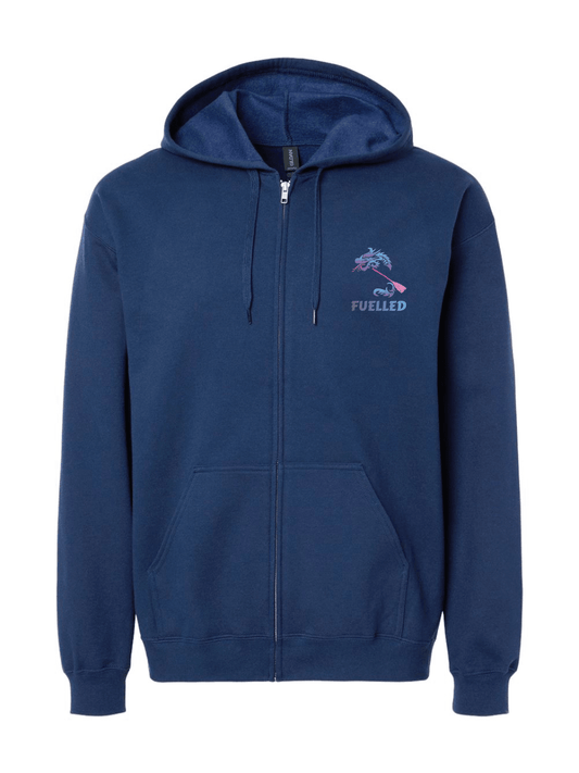 DASA Fuelled | Unisex Softstyle Full - Zip Hooded Sweatshirt - Oddball Workshop
