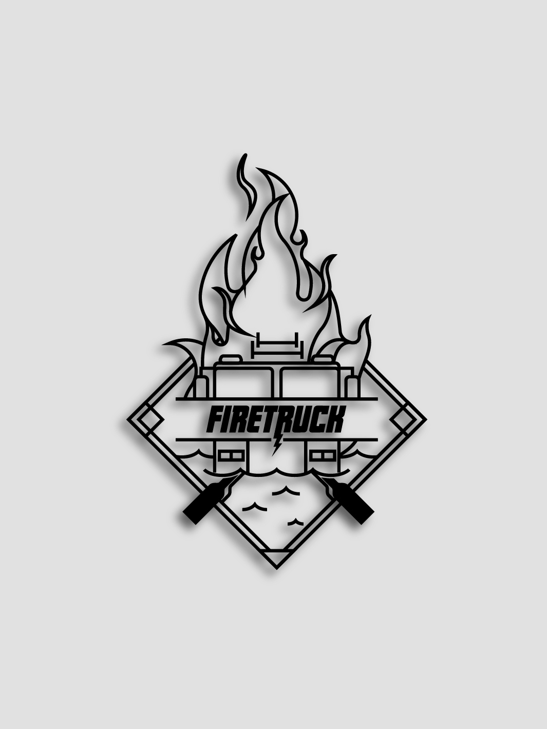 FireTruck Dragon Boat | Emblem Sticker - Oddball Workshop