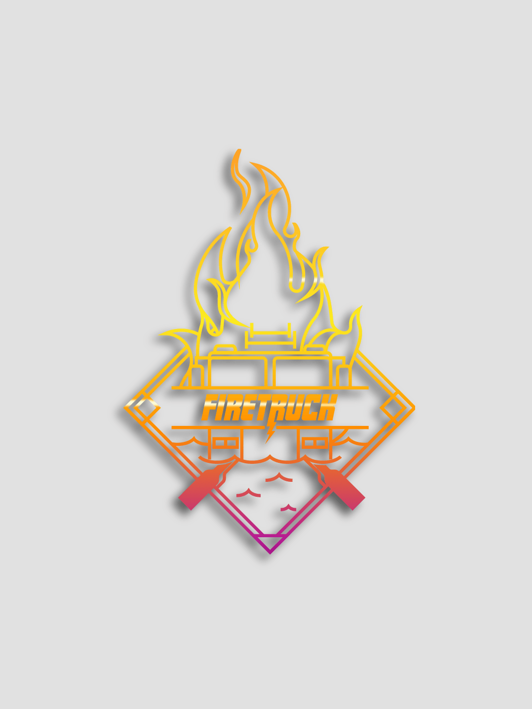 FireTruck Dragon Boat | Emblem Sticker - Oddball Workshop