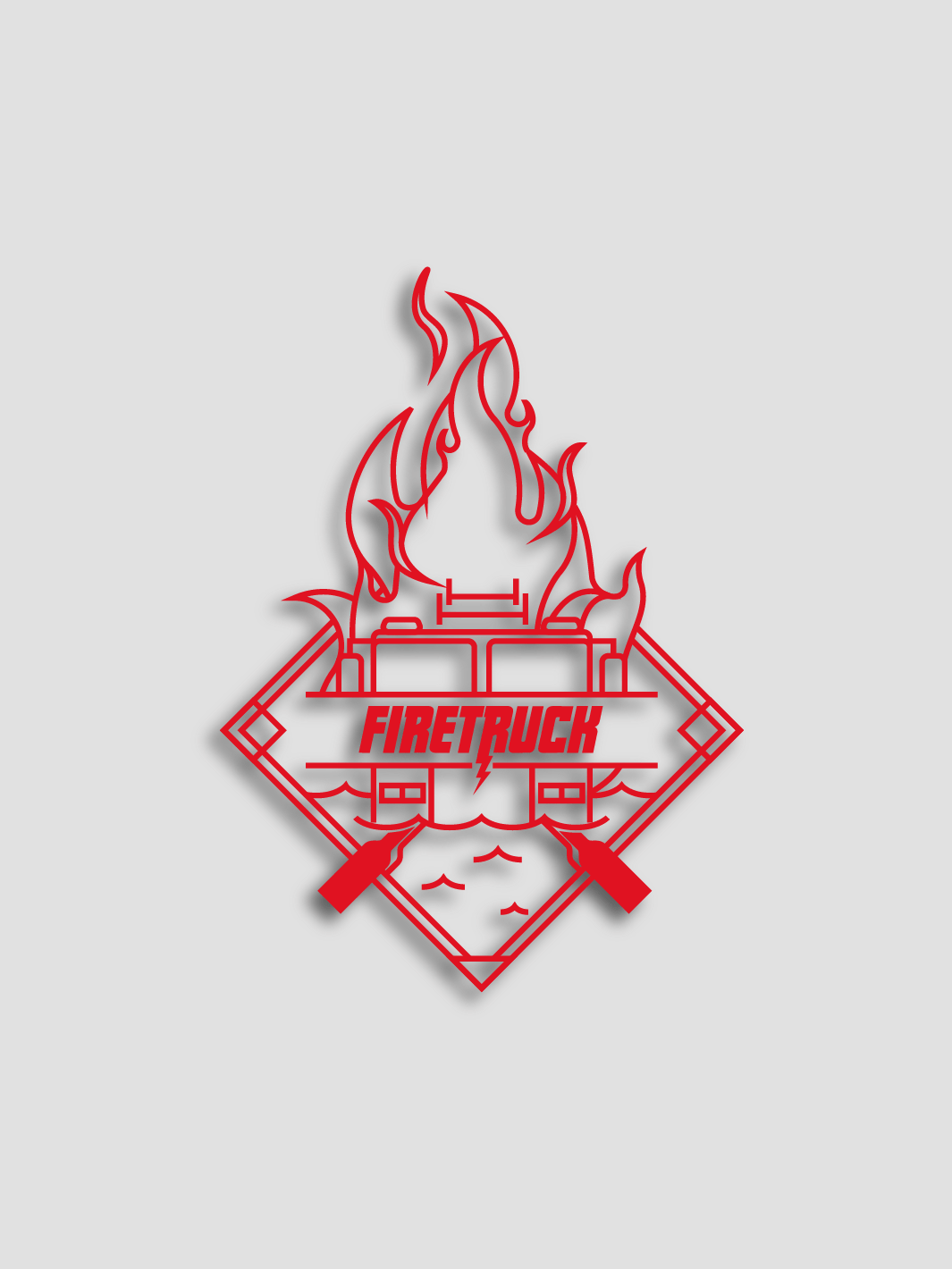 FireTruck Dragon Boat | Emblem Sticker - Oddball Workshop