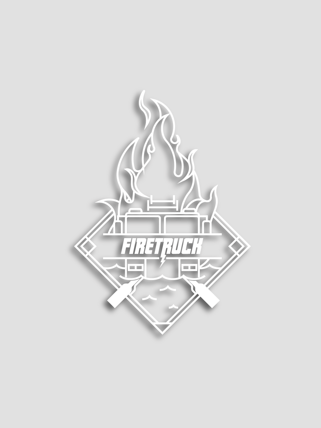 FireTruck Dragon Boat | Emblem Sticker - Oddball Workshop