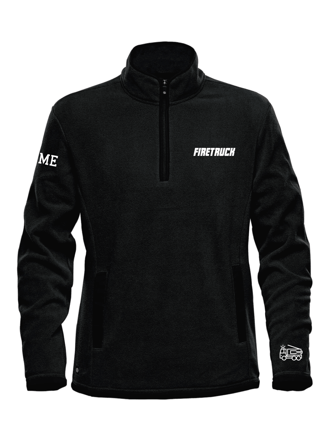 Firetruck Dragon Boat | Men's Shasta Fleece 1/4 Zip Pullover - Oddball Workshop