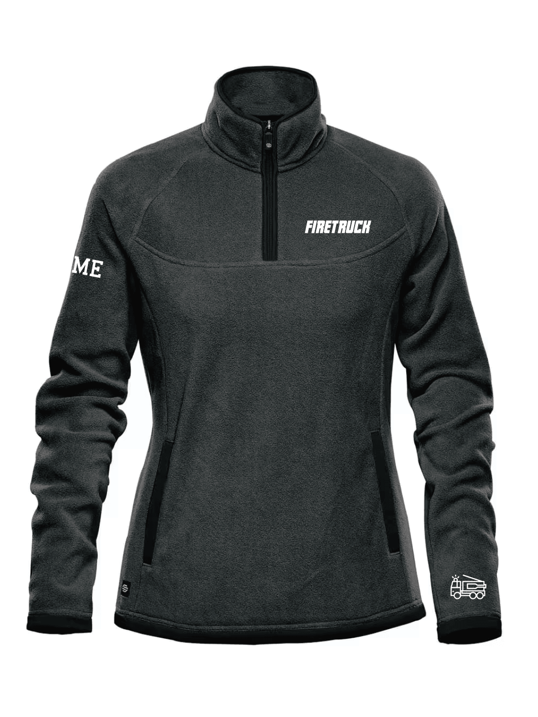 Firetruck Dragon Boat | Women's Shasta Fleece 1/4 Zip Pullover - Oddball Workshop
