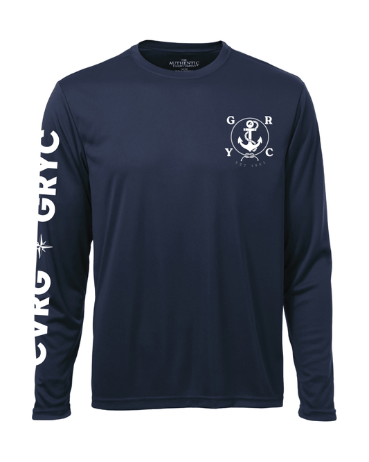 Gatineau River Yacht Club | Adult Dry Fit Long Sleeve T-Shirt - English Ver. - Oddball Workshop