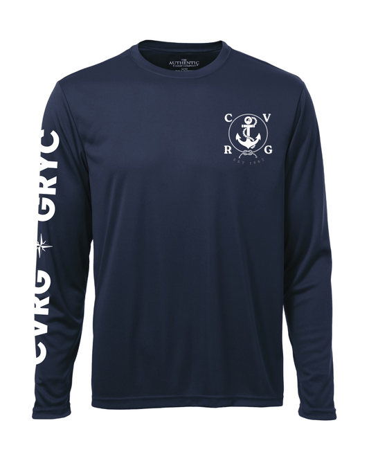 Gatineau River Yacht Club | Adult Dry Fit Long Sleeve T-Shirt - French Ver. - Oddball Workshop