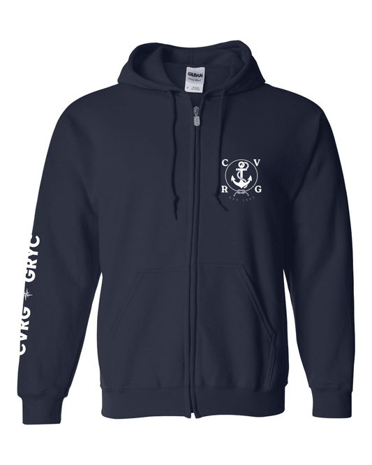 Gatineau River Yacht Club | Adult Zip Hoodie - French Ver. - Oddball Workshop