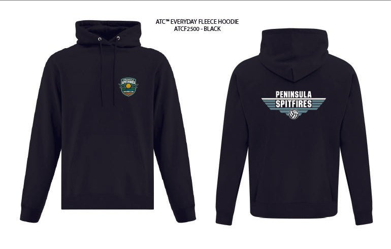Peninsula Spitfires Volleyball Club | Fleece Hoodie - Oddball Workshop