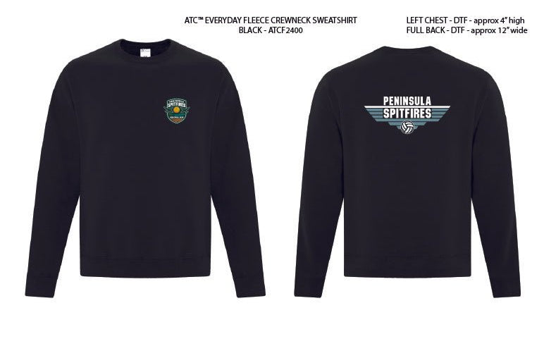 Peninsula Spitfires Volleyball Club | Sweatshirt - Oddball Workshop