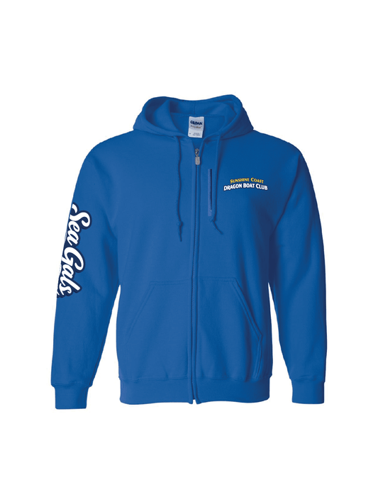 Sunshine Coast DB | Full - Zip Hooded Sweatshirt - Oddball Workshop