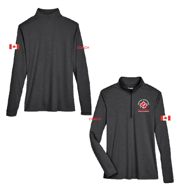 Team Canada Coach | Men's Zone Performance Quarter - Zip Pullover - Oddball Workshop