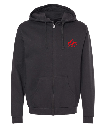 Team Canada Dragon Boat Supporters | Unisex Zipper Fleece Hoodie - Oddball Workshop