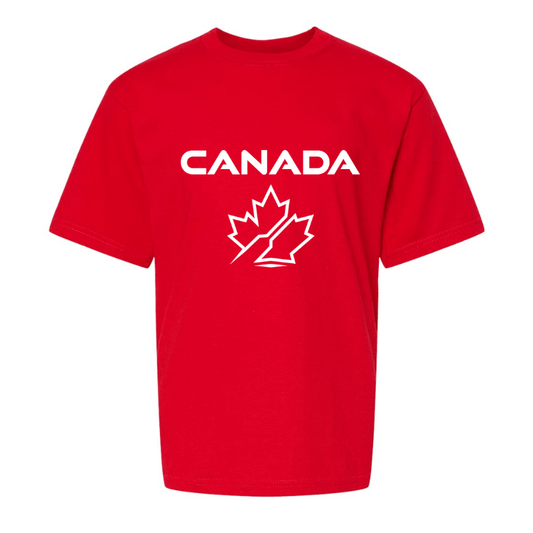 Team Canada Dragon Boat Supporters | Youth Gold Soft Touch T-Shirt - Oddball Workshop